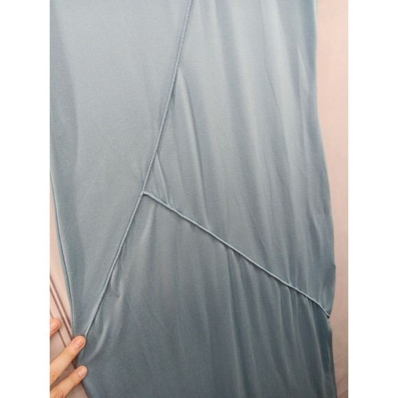 NWT Heart & Hips Maxi Dress Women Size L Stretch High Side Slits Perwinkle Blue - Picture 7 of 16